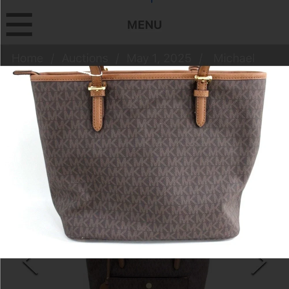 Michael Kors Brown Tote Bag